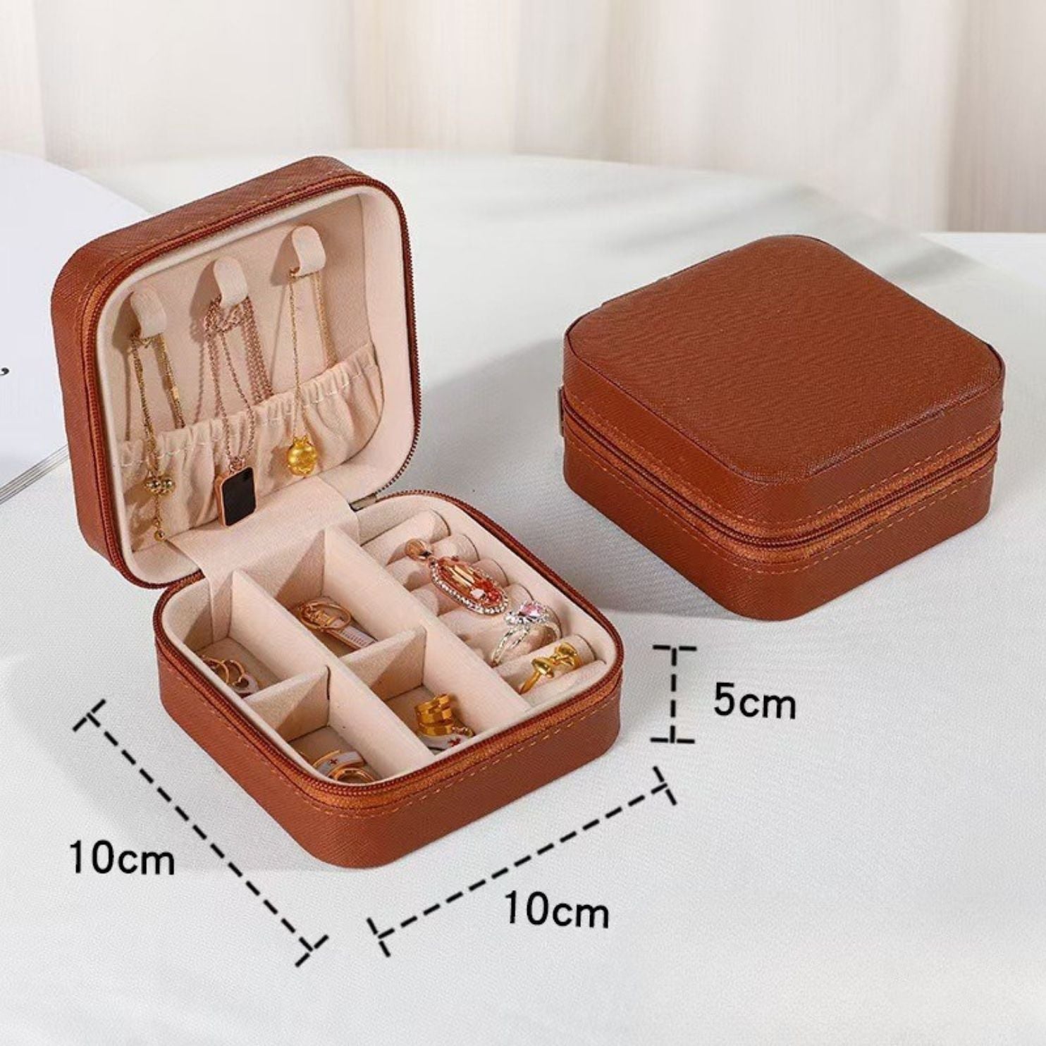 💎 Jewelry Organizer Portable Small Trinket Storage Box