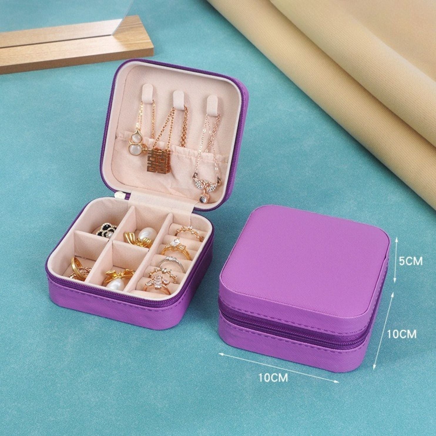 💎 Jewelry Organizer Portable Small Trinket Storage Box