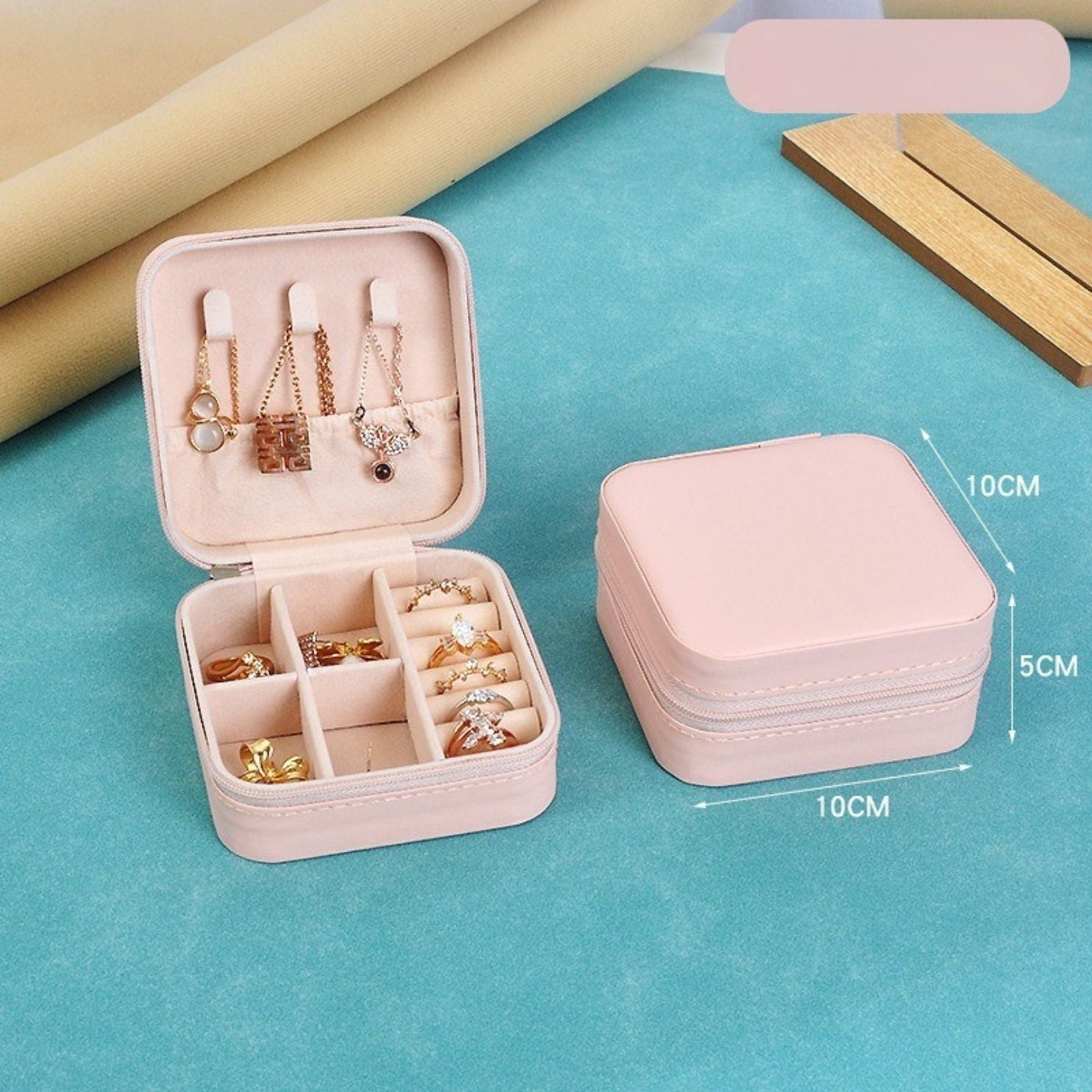 💎 Jewelry Organizer Portable Small Trinket Storage Box
