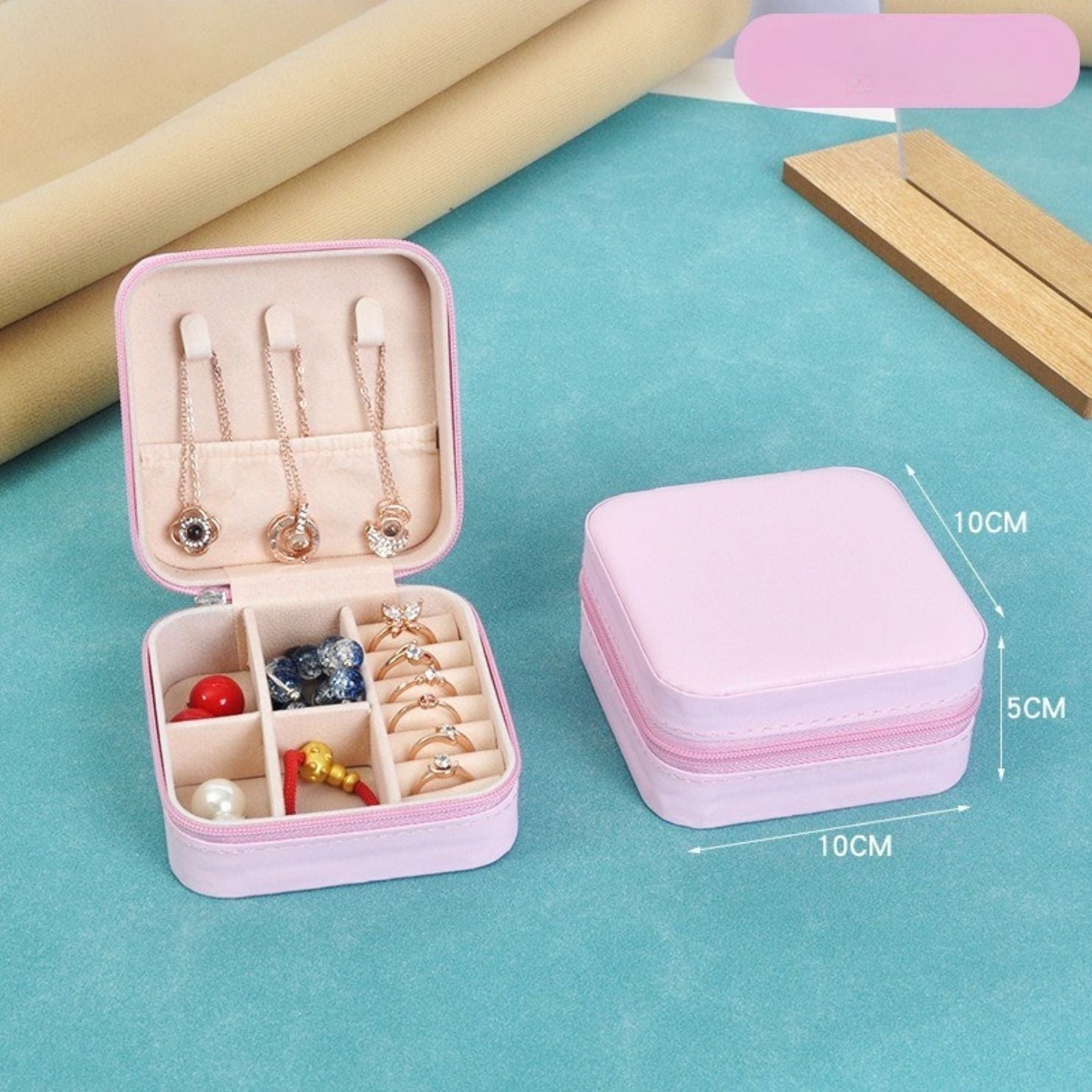 💎 Jewelry Organizer Portable Small Trinket Storage Box
