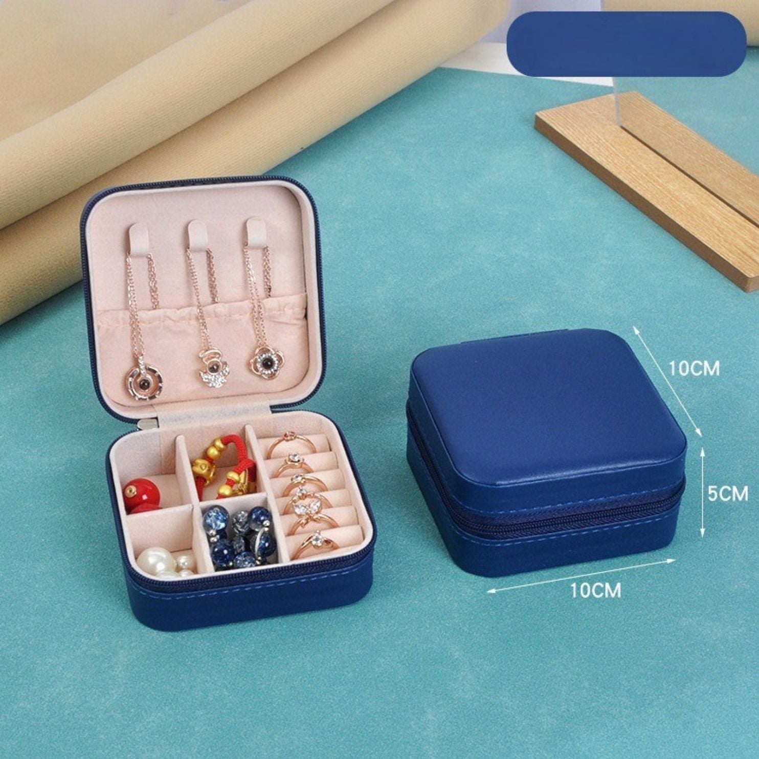 💎 Jewelry Organizer Portable Small Trinket Storage Box