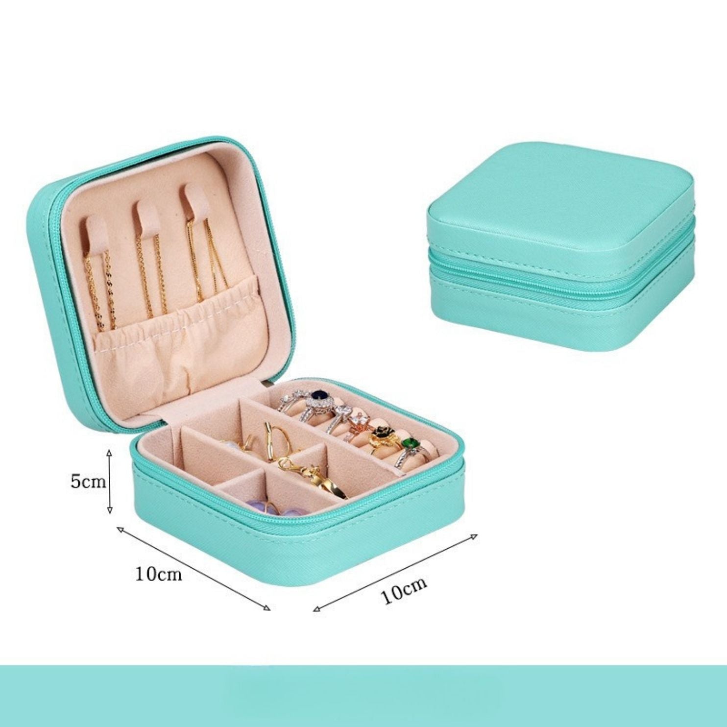 💎 Jewelry Organizer Portable Small Trinket Storage Box