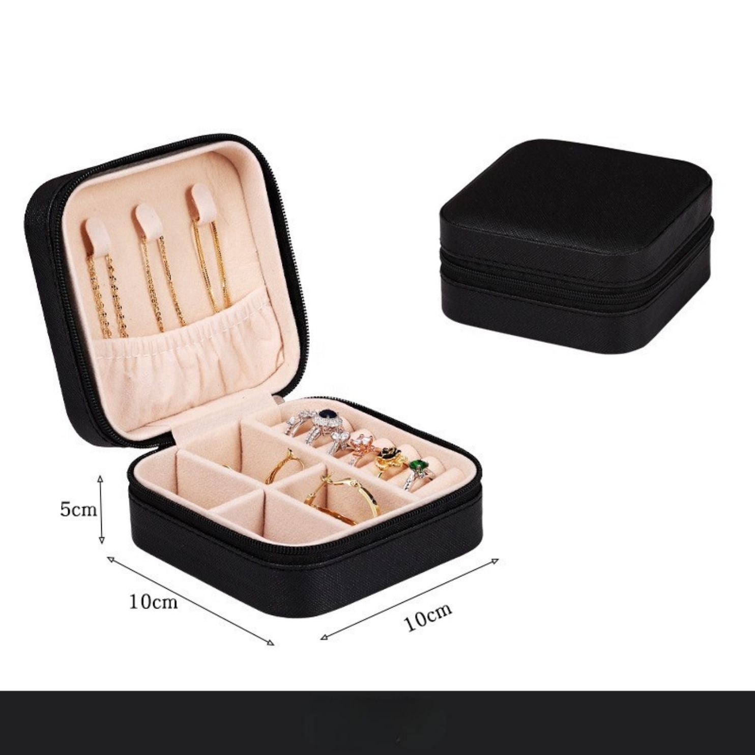 💎 Jewelry Organizer Portable Small Trinket Storage Box