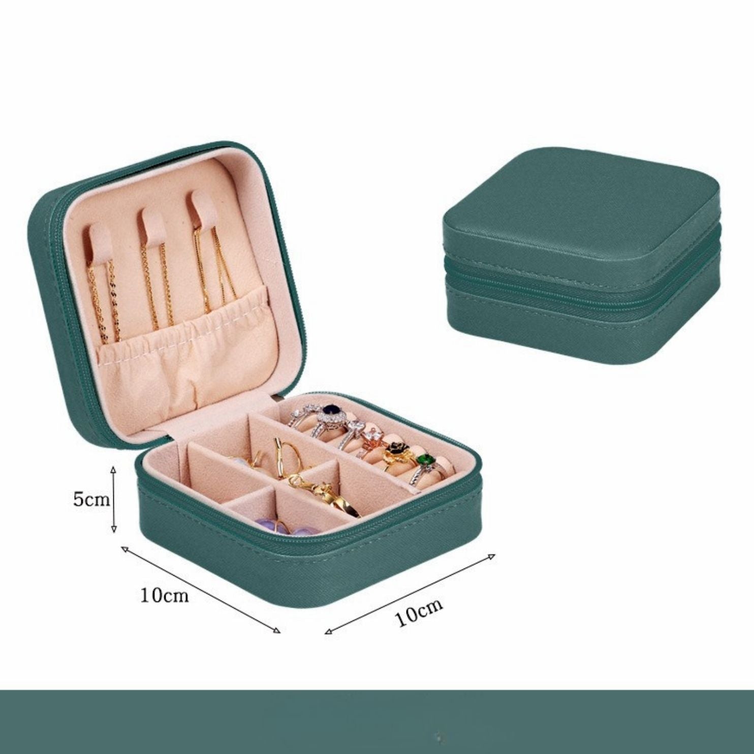💎 Jewelry Organizer Portable Small Trinket Storage Box