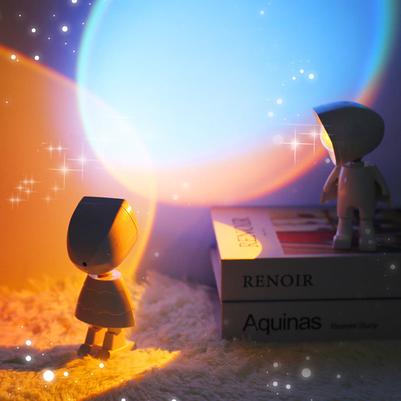 Mini Robot Sunset Projector Light