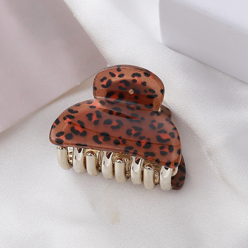 🐆 Leopard Print Acrylic Hair Clip – Chic & Bold Style