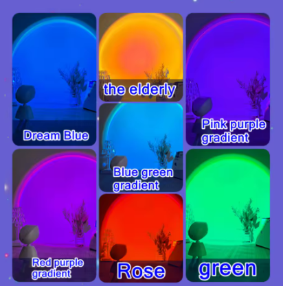 Mini Robot Sunset Projector Light