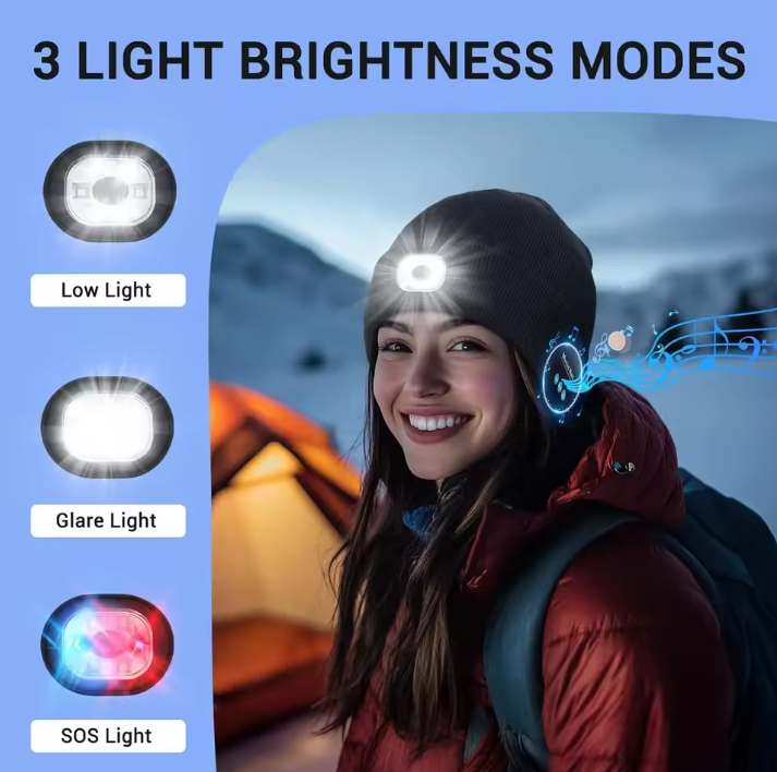 Bluetooth Beanie with Light